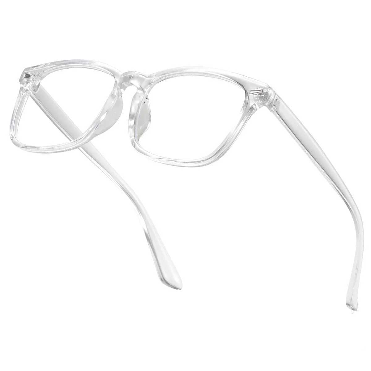 SIPU Stylish Cat Eye Non-prescription Glasses - Transparent Blue - Normal riiI