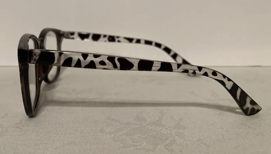 Stylish Fashion TIJN Clear Lens Non-Prescription Eye Glasses - Leopard 2